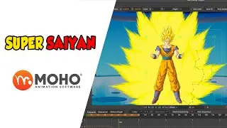 How to create Super Saiyan Effect - Moho Tutorial