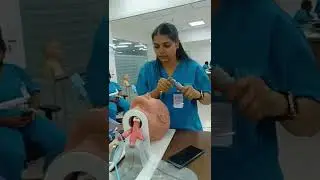 Endotracheal Intubation pratice #anesthesiology student.