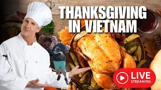 Armyguy Travels is live from Thanksgiving Dinner in Vietnam 🇻🇳 #thanksgiving #saigon #vietnam