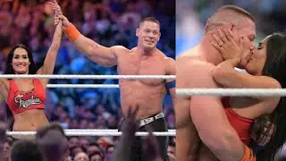 John Cena & Nikki Bella Face Off at Royal Rumble 2025 With His Wife Watching🥵💔💋#jhoncena#nikkibella