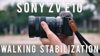 Тест стабилизации при ходьбе на Sony ZV E10 (Steady Shot Standard, Active, Catalyst Browse)