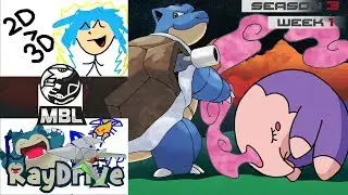 Pokemon MBL S3 Wk1 Wi-Fi Battle: 2D over 3D vs RayDrive