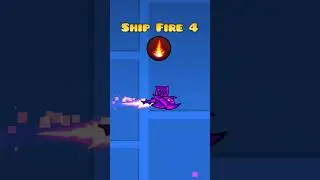 ALL 6 SHIP FIRE TRAILS IN GEOMETRY DASH #shorts #geometrydash