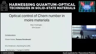 Optical control of Chern number in moire materials | Atac Imamoglu (ETH Zurich)