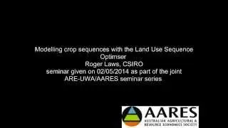 Modelling crop sequences with the land Use Sequence Optimiser