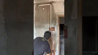 Pipe fitting before plastering #electrical #electric #electrician #electricalengineering