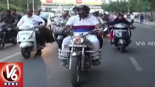 GHMC Mayor Bonthu Ram Mohan Holds Bike Yatra Over Damaged Roads And Drainage Problems | V6 News
