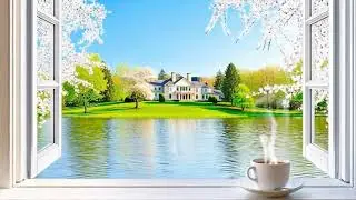 Peaceful Music with Lake View | Daytime Relaxing Music for Stress Relief