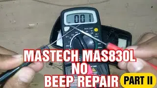 How to repair mastech mas830L no beep sound Problem I Beep sound problem solved I No beep  part II
