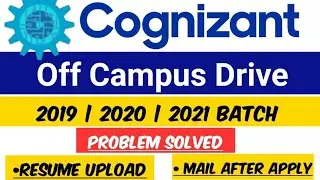 cognizant off campus 2021 drive for freshers | how to apply cognizant| cognizant selection