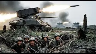 Japanese Defenders On Okinawa Were TERRIFIED When American Sherman Tanks Appeared With Rocket Launch