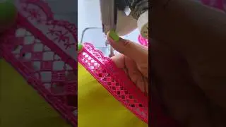 Sewing Tips And Tricks For Lace Attach On V Neck | Aaj V Neck Par Lace Lgayi Hai #Shorts #vneck