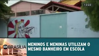 Meninos e meninas utilizam o mesmo banheiro em escola | SBT Brasília 09/11/2018