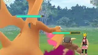 Mega Charizard Y Vs Mega Kangaskhan In Pokemon Go PvP #shorts #megacharizard #megakangaskhan #gbl