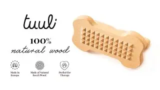 Wooden Brush Massage Tool for Dogs, Cats, Horses, Pet Massager