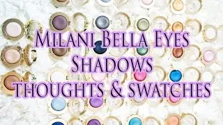 NEW Milani Bella Eyes Gel Powder Eye Shadow Collection - Swatches & Review