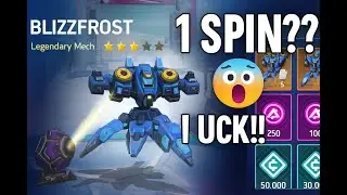 MECH CRATE RUSH 🎁💥 Got BLIZZFROST in 1 SPIN?! 🤯🔥 | Mech Arena #mecharenaindia