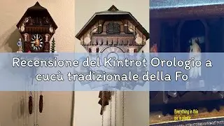 Recensione del Kintrot Orologio a cuc&ugrave; tradizionale della Foresta Nera artigianale in legno orologio
