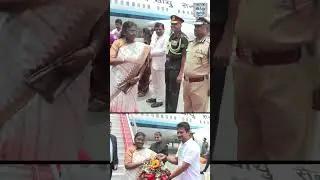 சென்னை வந்தார்  குடியரசுத் தலைவர் திரெளபதி முர்மு - வரவேற்ற துணை முதல்வர் உதயநிதி ஸ்டாலின்.