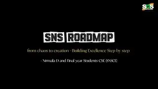 SNS Road Map | Story Telling Manner | SNS Institutions