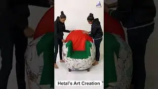 Изготовление дивана из старого пластикового стула || Творчество талантливых девушек || Поделки из...
