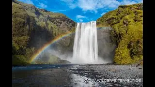 Skogafoss Waterfall Iceland - Skogafoss Wasserfall Island - www.wilde-weite-welt.de