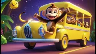 The Shy Monkey Missed the Banana Bus 🐒 | Nursery Rhymes for Kids & Baby Songs