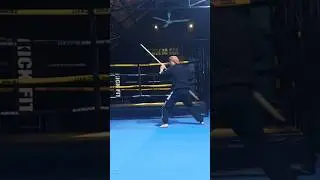 Techniques using the staff and striking techniques in online martial arts by Master Luan #mma #tr...