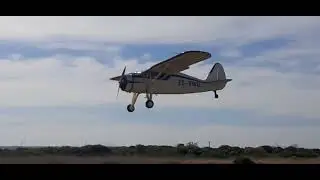 Fairchild 24 Landing on gravel