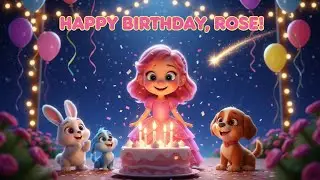 Rose&rsquo;s Magical Night Birthday 🎉 🎂✨ | Happy Birthday Song for Kids | Cartoon World Kids