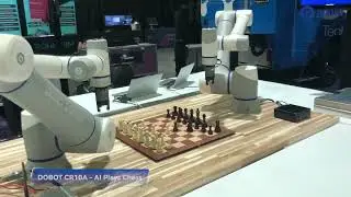 Can AI outplay AI? DOBOT CR10A Playing chess. ♟️
