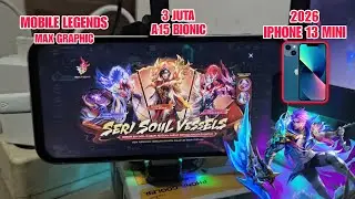 IPHONE 13MINI TEST GAME & SCREEN RECORD MOBILE LEGENDS MAX GRAPHIC SETTING 2026 FULL GAMEPLAY NO CUT