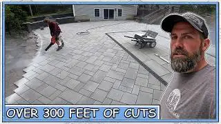 This Paver Patio Had a RIDICULOUS Amount of Cuts...