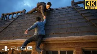 Полицейская погоня в Uncharted 4: Экстремальный паркур | Реалистичный игровой процесс с ULTRA-гра...