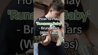 How To Play 'Runaway Baby' By Bruno Mars In Under 60-seconds! 🎸