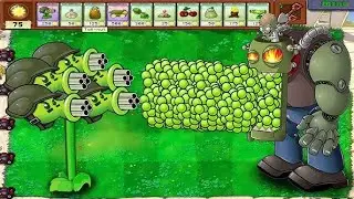 Plants Vs Zombies Mod || GATLING PEA GLOOM SHROOM VS GIGA GARGANTUAR DR ZOMBOSS