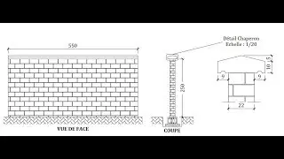 Exercice de Métré (Construction d'un mur de clôture 1)