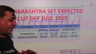 ANALYSIS OF CUT OFF OF MAHARASHTRA SET,