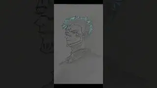 SUKUNA NEON DRAW #shortsfeed #animeeart #trending
