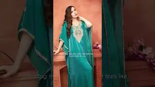 Long Kaftan Dress For Women | Blue Embroidered Dress by Maxim Creation #shorts #reels #fypage