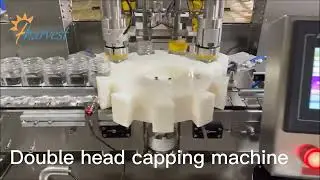 Double Head Screw Capping for jar,servo grabbing capping machine,bottle twist off capping machine