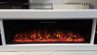 Электроочаг для встройки Vision 60 LOG LED (с дровами) Со звуком. Размеры (ВхШхГ): 425х1461х210