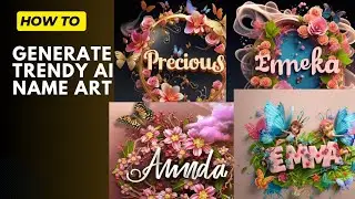 How to generate trendy Ai name art