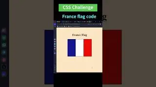 Create France flag using html and css | 