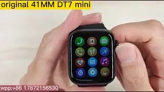 Original DT7 MINI Smart watch 41mm NFC Bluetooth call 1.59 inch Series 7 Password ECG IP68