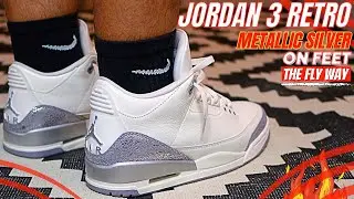 Air Jordan 3 Sail Metallic Silver Good Thing You Slept On These Cause They Are Way Under Retail 🔥🔥🔥