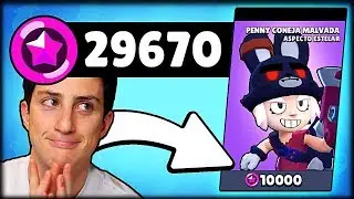 ME GASTO 10.000 DE MIS PUNTOS ESTELARES EN LA MEJOR SKIN DE PENNY CONEJA en Brawl Stars - WihtZack