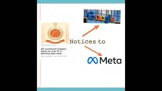 ED ISSUED SUMMONS GOOGLE AND META #currentaffairs