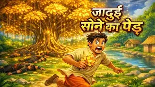 गरीब लकड़हारा और सोने का पेड़ | Golden Leaf Tree Story |  Moral Stories | Fairy Tale|Hindi Kahani