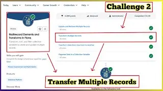Transform Multiple Records | Multirecord Elements and Transforms in Flows | Challenge 2